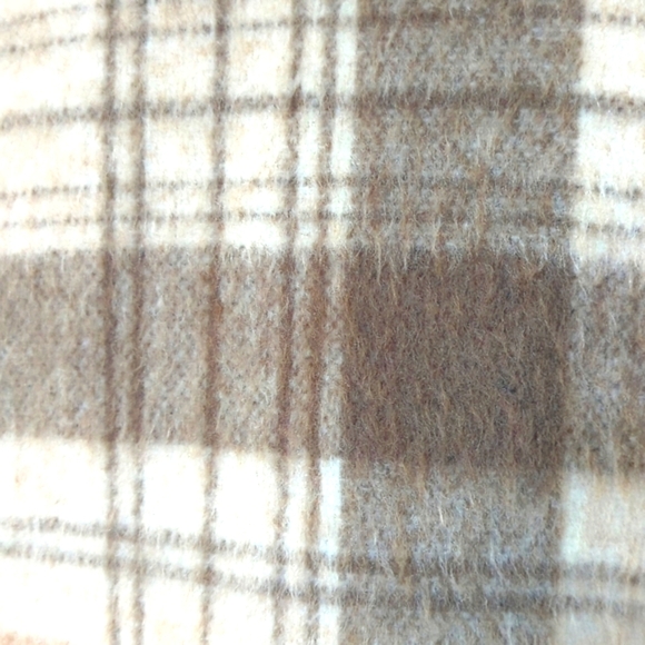 Mango Women's Beige Brown Checked Tailored Jacket - Picture 10 of 12